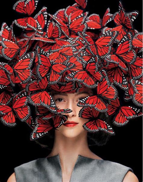 alexander mcqueen butterfly headpiece.